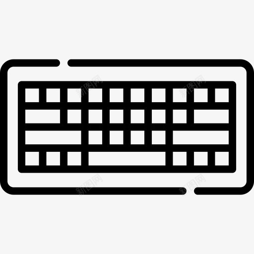 键盘电子设备32线性svg_新图网 https://ixintu.com 键盘 电子设备 线性