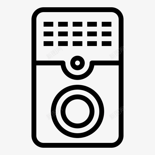门铃警报器铃声svg_新图网 https://ixintu.com 门铃 警报器 铃声 智能家居