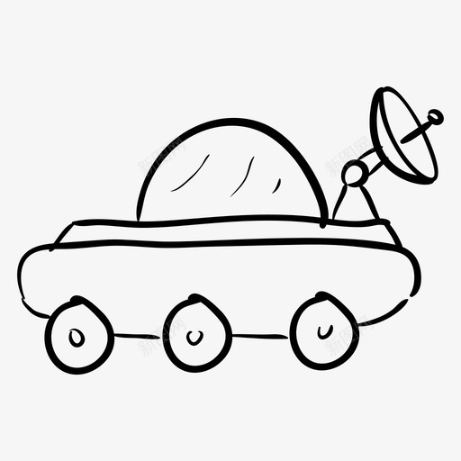 太空车新闻车卫星天线svg_新图网 https://ixintu.com 太空 空车 新闻 卫星 天线 抛物线 广播 空间 矢量 矢量图 图标