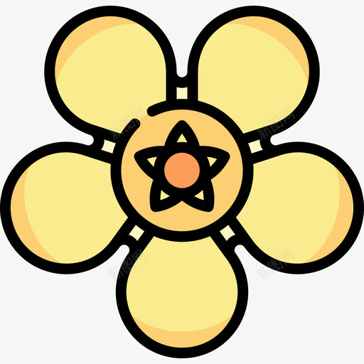 阿拉曼达热带花3线形颜色svg_新图网 https://ixintu.com 阿拉 曼达 热带 线形 颜色