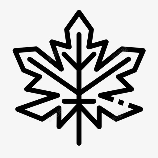 枫叶秋天植物svg_新图网 https://ixintu.com 枫叶 秋天 植物