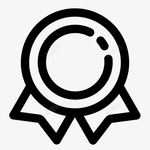 奖牌认证重要线性svg_新图网 https://ixintu.com 奖牌 认证 重要 线性