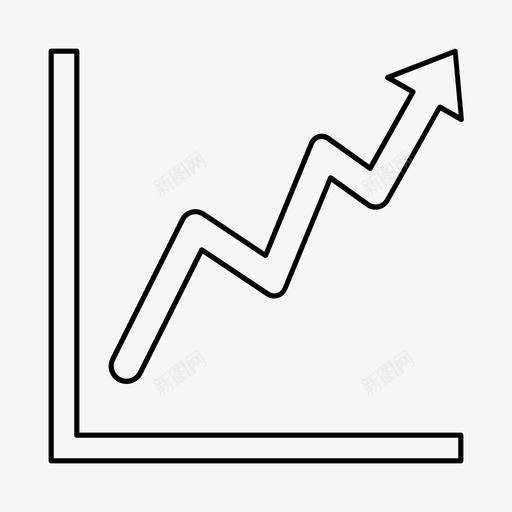 上升图表图形商业金融svg_新图网 https://ixintu.com 上升 商业 图形 图表 增长 箭头涨价 金融