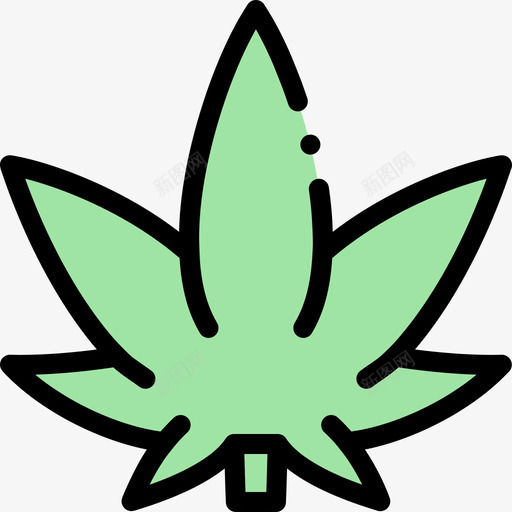 大麻嘻哈51线性颜色svg_新图网 https://ixintu.com 大麻 嘻哈 线性 颜色