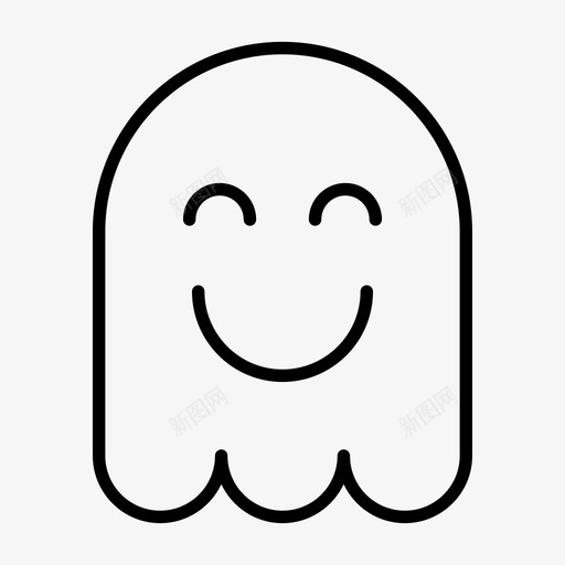 鬼魂表情符号万圣节svg_新图网 https://ixintu.com 鬼魂 表情 符号 万圣节 快乐 微笑 1行