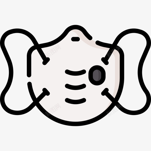 面罩急救服务55线性颜色svg_新图网 https://ixintu.com 面罩 急救 服务 线性 颜色