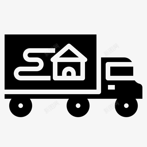 住宅送货服务2填充svg_新图网 https://ixintu.com 住宅 送货 服务 填充