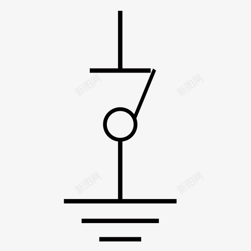 闸刀竖向2svg_新图网 https://ixintu.com 闸刀 竖向