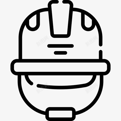 安全帽工业91线状svg_新图网 https://ixintu.com 安全帽 工业 线状
