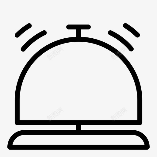 酒店客房门铃桌铃svg_新图网 https://ixintu.com 酒店 客房 门铃 桌铃