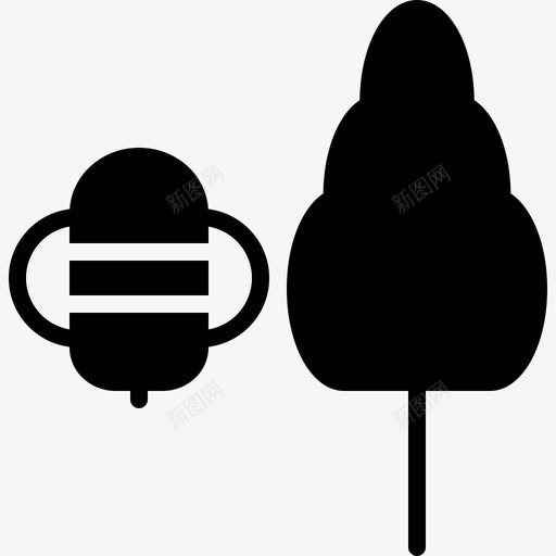 蜂与树农业蜂蜜svg_新图网 https://ixintu.com 蜂蜜 农业 蜂巢 天然 蜂花 固体