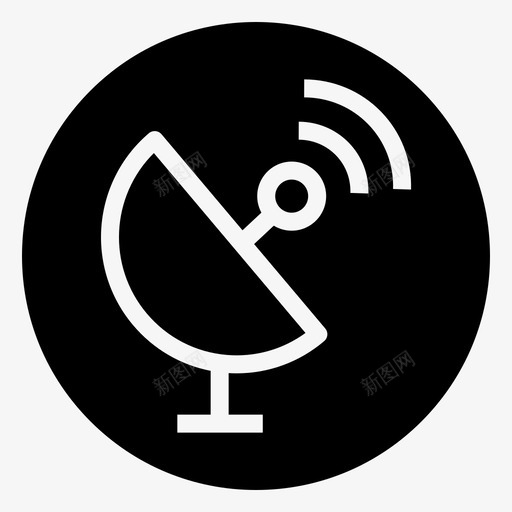 卫星通信数据传输wifisvg_新图网 https://ixintu.com 卫星通信 数据传输 wifi 无线 联网 基本 1个 轮廓 笔划 减前