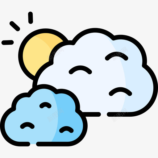 天气热带目的地1线性颜色svg_新图网 https://ixintu.com 天气 热带 目的地 线性 颜色