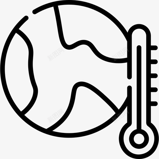 全球变暖生态学测试任务1线性svg_新图网 https://ixintu.com 全球 变暖 生态学 测试 任务 线性