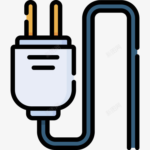 插头工业90线颜色svg_新图网 https://ixintu.com 插头 工业 颜色