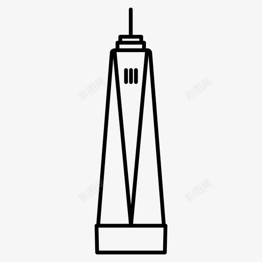世界贸易中心美国纪念碑曼哈顿下城svg_新图网 https://ixintu.com 世界 贸易 中心 美国 纪念碑 曼哈顿 下城 纽约塔 地标 标线 矢量