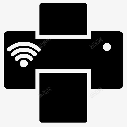 打印机商业设备svg_新图网 https://ixintu.com 打印机 商业 设备 数字 全球 技术 联网 字形
