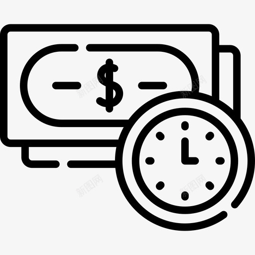 时间就是金钱时间是80线性的svg_新图网 https://ixintu.com 时间 就是 金钱 线性 性的
