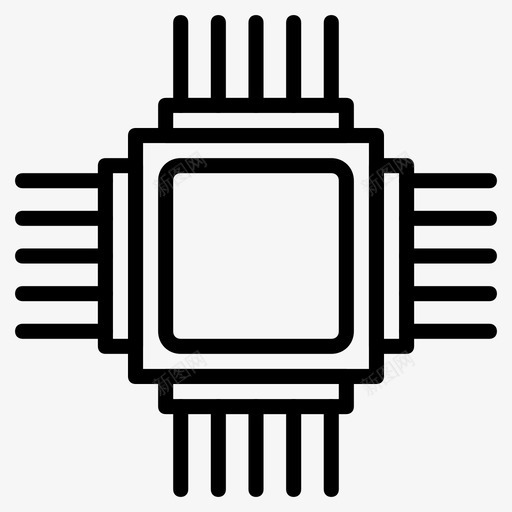 芯片组数据数据库svg_新图网 https://ixintu.com 芯片组 数据 数据库 处理器 服务器
