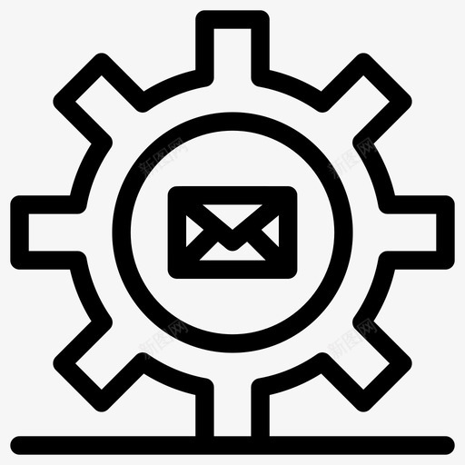 设置电子邮件装备svg_新图网 https://ixintu.com 电子邮件 设置 装备 信息