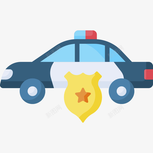 警车城市元素80平的svg_新图网 https://ixintu.com 警车 城市 元素 平的