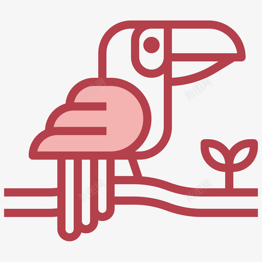 Toucan巴西嘉年华41红色svg_新图网 https://ixintu.com Toucan 巴西 嘉年华 红色