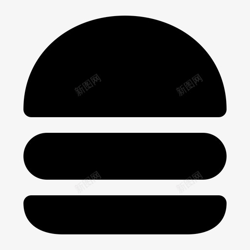 汉堡食物垃圾食品svg_新图网 https://ixintu.com 食物 汉堡 垃圾 食品 餐厅 固体