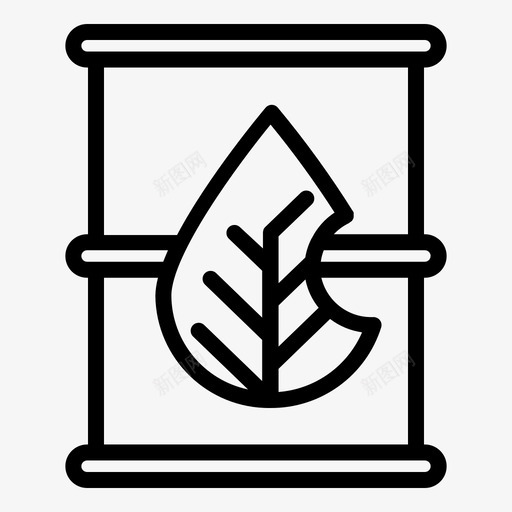 油桶生态绿色svg_新图网 https://ixintu.com 油桶 生态 绿色 自然 图标 轮廓