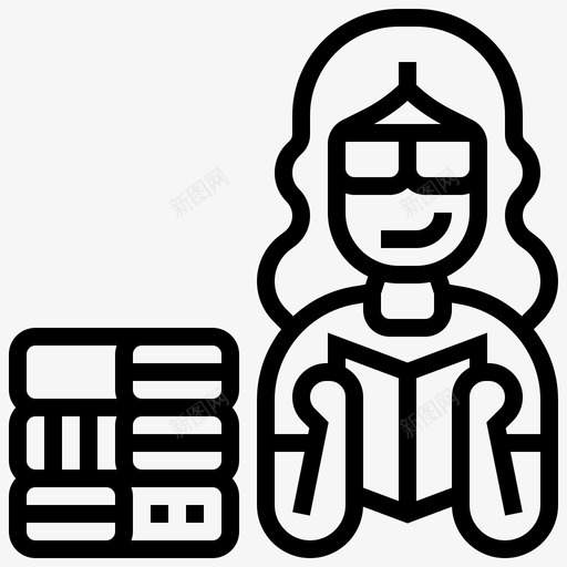阅读爱好34直系svg_新图网 https://ixintu.com 阅读 爱好 直系