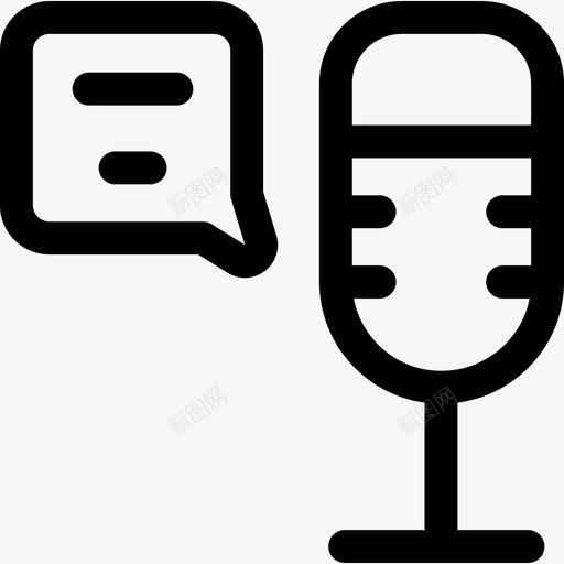 麦克风在线学习130线性svg_新图网 https://ixintu.com 麦克风 在线学习 线性