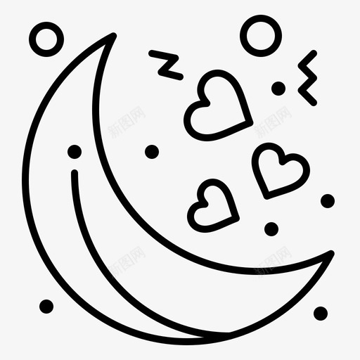 月亮夜晚情人节svg_新图网 https://ixintu.com 情人节 月亮 夜晚 固定 线路