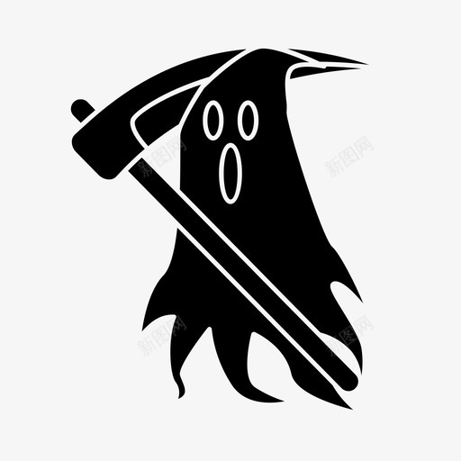可怕的恐惧幽灵冷酷的死神svg_新图网 https://ixintu.com 可怕 恐惧 恐怖 幽灵 冷酷 死神 万圣节