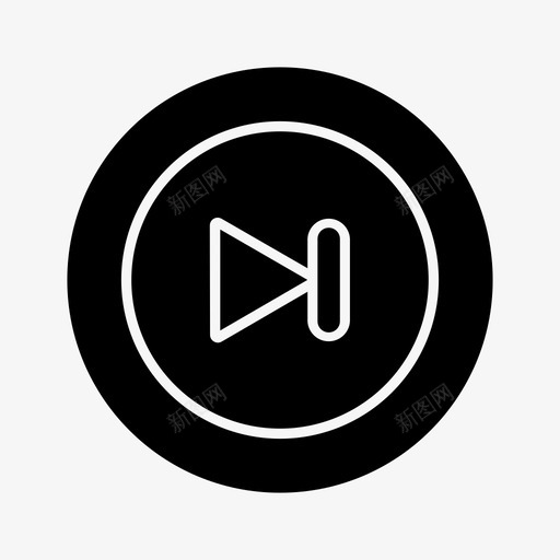 下一步媒体音乐播放器svg_新图网 https://ixintu.com 下一步 媒体 音乐 播放器 音符 音调 Uux