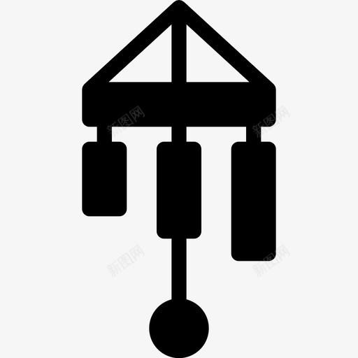 风铃装饰天气svg_新图网 https://ixintu.com 风铃 装饰 天气 春季