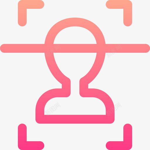 面部扫描网络安全61线性颜色svg_新图网 https://ixintu.com 面部 扫描 网络安全 线性 颜色
