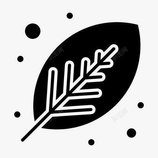 生态绿色树叶svg_新图网 https://ixintu.com 打印 生态 绿色 树叶 植物 3d 实体 字形