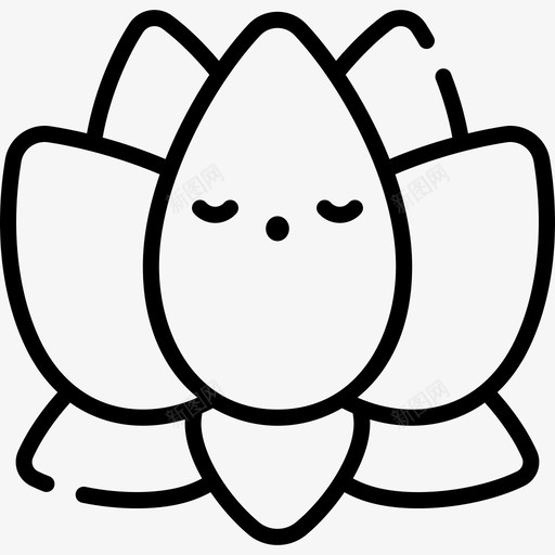 莲花瑜伽39直线型svg_新图网 https://ixintu.com 莲花 瑜伽 直线 线型