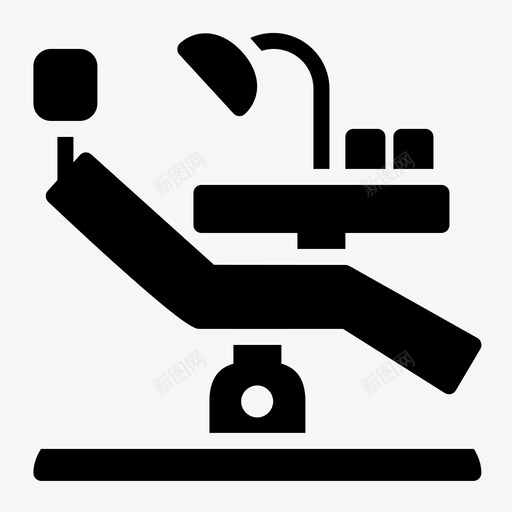 治疗手术椅牙科svg_新图网 https://ixintu.com 手术 牙科 治疗 牙医 牙纹