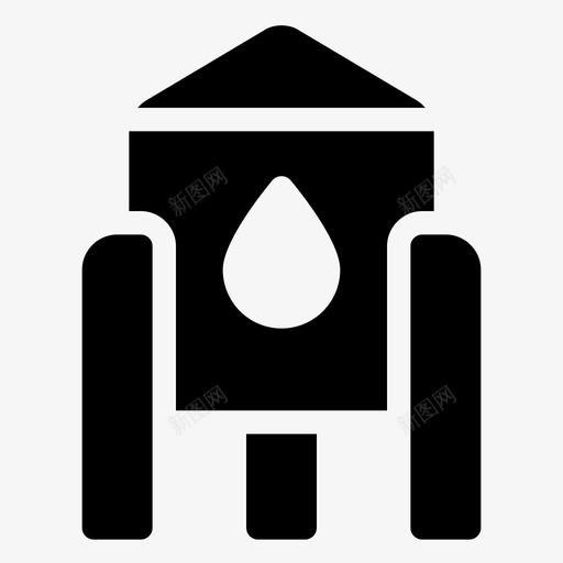 水箱农场灌溉svg_新图网 https://ixintu.com 水箱 农场 灌溉 固体