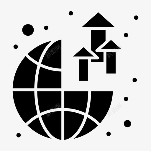 全球增长利润svg_新图网 https://ixintu.com 全球 增长 利润 世界 战略 坚实 字形