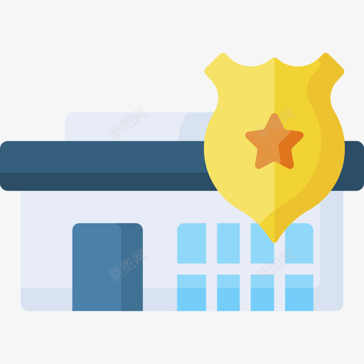 警察局城市元素80公寓svg_新图网 https://ixintu.com 警察局 城市 元素 公寓