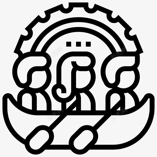 团队合作划船合作svg_新图网 https://ixintu.com 合作 团队 划船 成功 一起 员工 评估