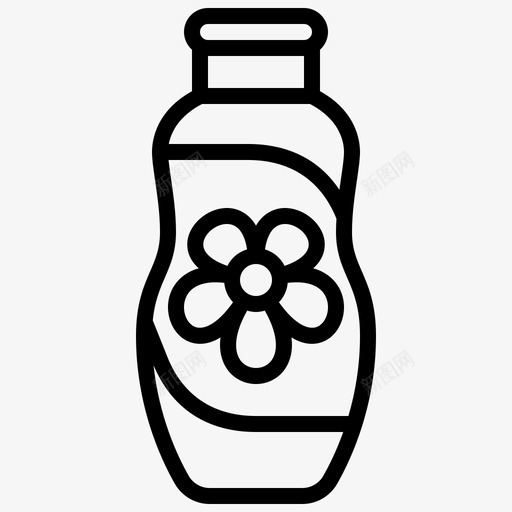 粉美容瓶子svg_新图网 https://ixintu.com 美容 瓶子 护理 化妆品 发廊