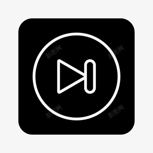 下一步媒体音乐播放器svg_新图网 https://ixintu.com 下一步 媒体 音乐 播放器 音符 音调 Uux
