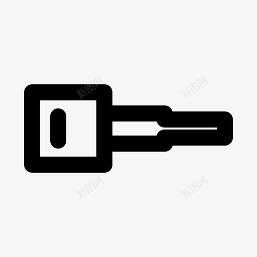 钥匙锁挂锁svg_新图网 https://ixintu.com 钥匙 挂锁 密码 安全
