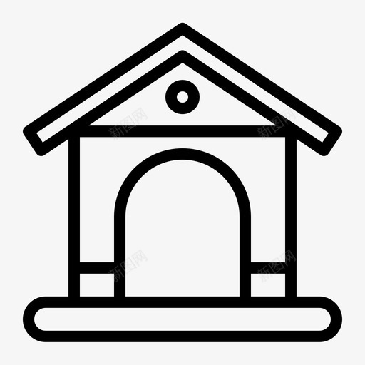 狗舍动物笼宠物之家svg_新图网 https://ixintu.com 狗舍 宠物 动物 宠物之家 有趣