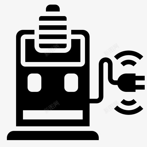 智能充电电动充电svg_新图网 https://ixintu.com 充电 电动 智能 电站 电动车 车辆 自行车