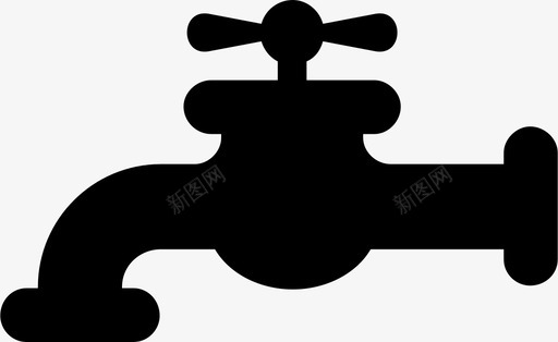 水龙头把手水槽svg_新图网 https://ixintu.com 水龙头 把手 水槽 水滴