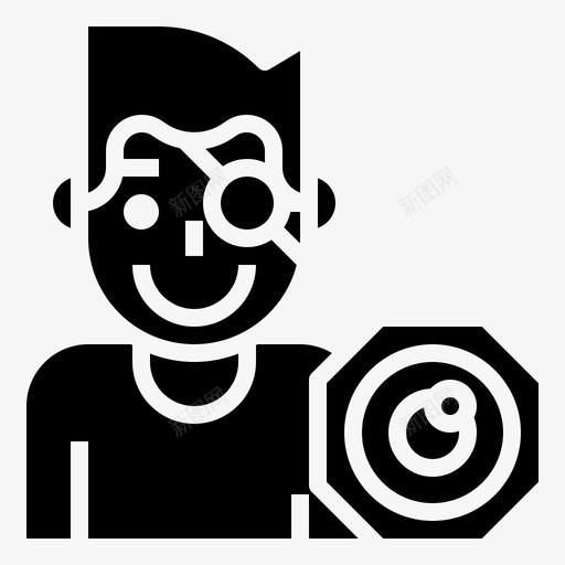 眼假体残疾视野svg_新图网 https://ixintu.com 残疾 眼假 视野 视力 字形