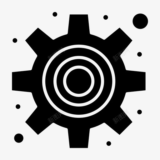 齿轮设置网上购物实体字形svg_新图网 https://ixintu.com 齿轮 设置 网上购物 实体 字形